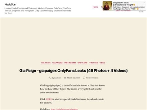 NudoStar & 28+ OnlyFans Porn Leak sites like NudoStar.com.
